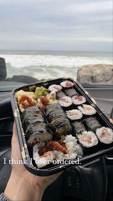 Tekka Roll, Negihama Roll, Spider Roll! Lots of yum!