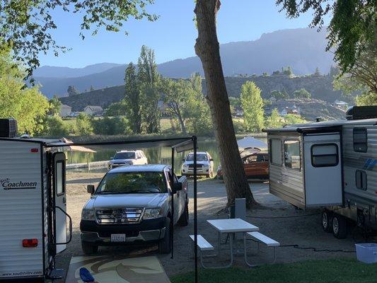 View from campsite 15 which we enjoyed.