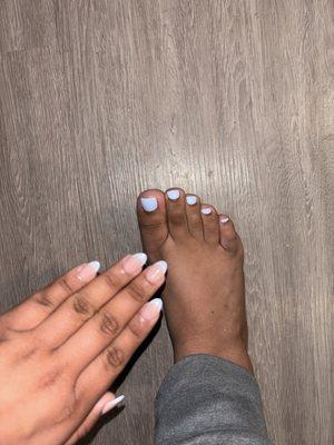 Initial pedicure