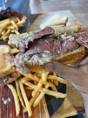 Sirloin steak sandwich