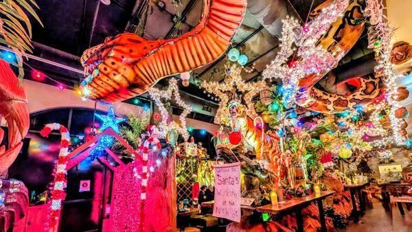 Shipwrecked Wonder Island is a limited-time Christmas pop-up that transforms the space into a tropical holiday escape