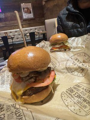 Village Impossible Burger The Beanstalk Village Black Bean Burger Cauliflower Tenders