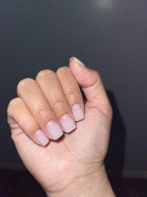 Dip powder light purple