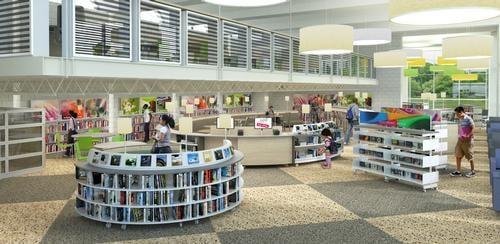 Rendering of what the branch will look like in the near future.