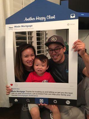 Helping Gavin and his parents qualify for their beautiful home with and getting 5% grant for their purchase.