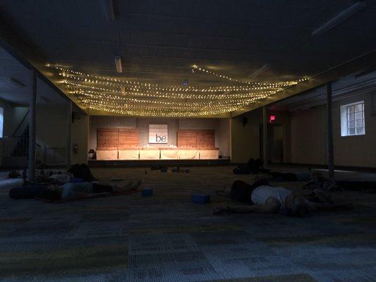 The practice space at Be Kula Wellness.