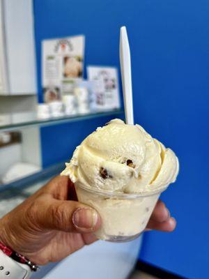 Butterscotch pecan ice cream