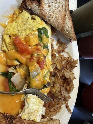 Spring omelette- pretty tasty!