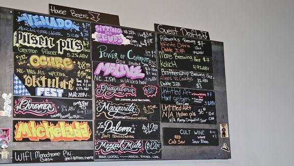 Beer list as of 11/23/24