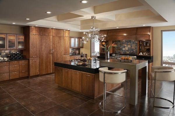 Kitchen featuring Kraftmaid cabinets.