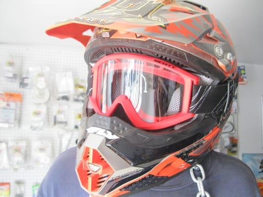 We carry all styles of helmets made by Gmax, Vega, and FLY