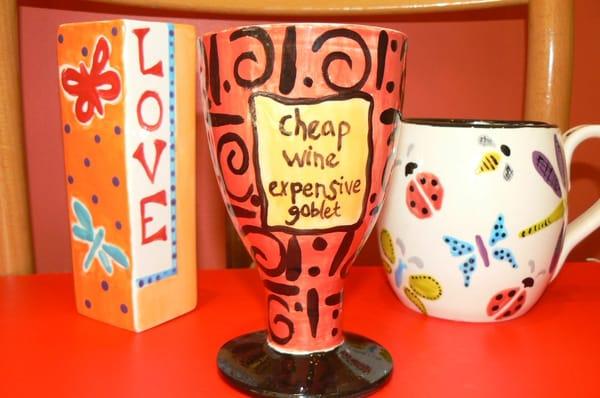 Anything goes. Paint what you feel.