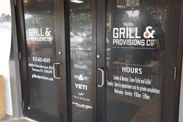 Everything you need for grilling.