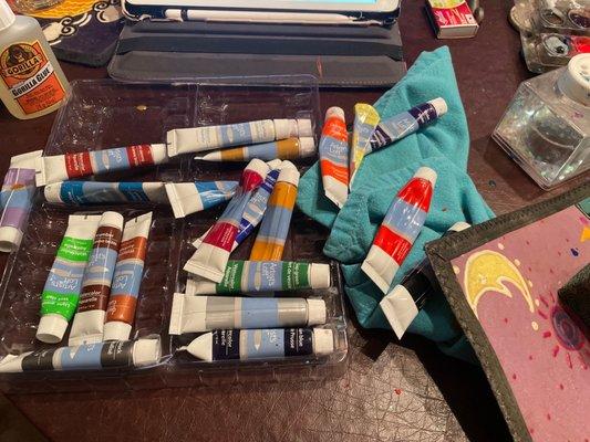 Watercolor paints