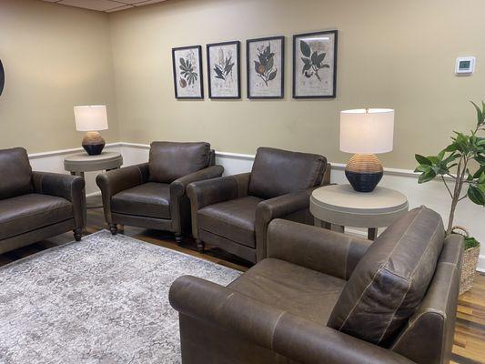 These Italian leather chairs will dress up your home or office