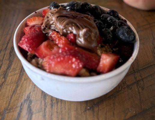 Açai energy bowl with no maca