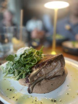 Pork chop was sous vide and very good.