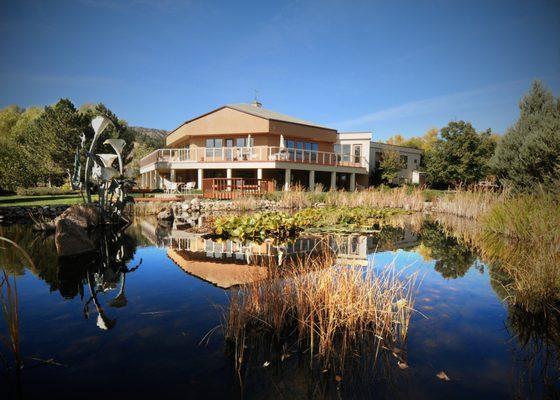 The Sunrise Ranch Pavilion where we serve farm fresh meals and also where we ask our visitors to check in upon arrival!