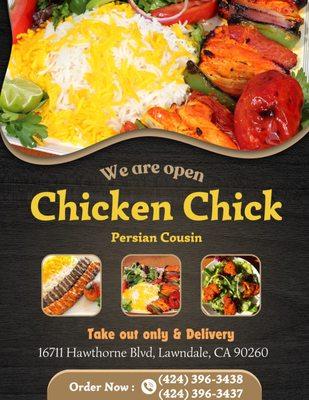 We're open! Call to place your order!!