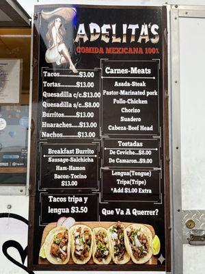 Menu - December 2025