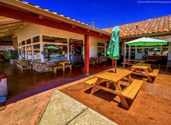 Outdoor seating area