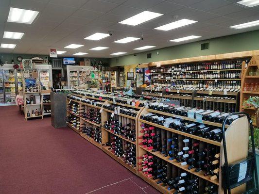 Rich collection of wine