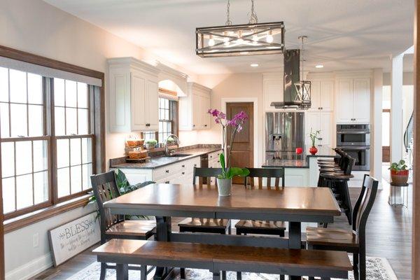 Large Kitchen design by The R|K Construction Company in Newark, Ohio
