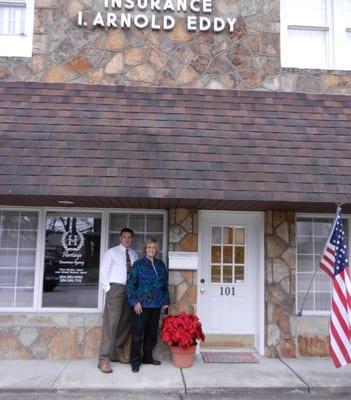 Chris & Lisa at their new location, The I. Arnold Eddy Building, 101 Holland Ave in Westover, WV