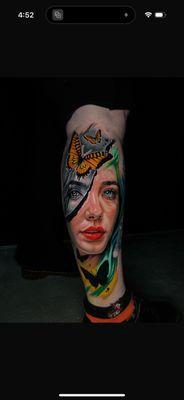 Hyper color tattoo