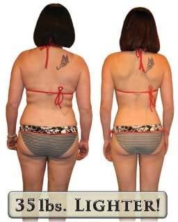 Rosa is 35lbs lighter