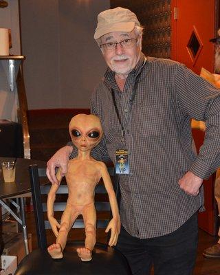 Director Dave Paull & friend at the Flying Saucer Film Festival, Chehalis WA