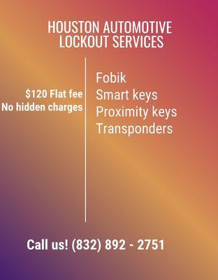 Houston Automotive Lockout Service