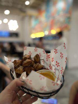 Check out - Switch Brews (great pretzels + cheese)!