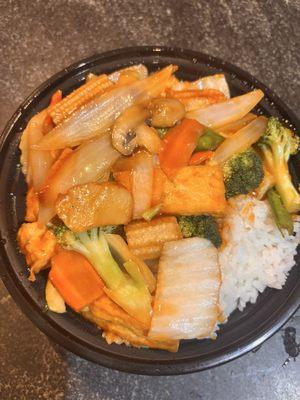 Tofu with mixed vegetables
