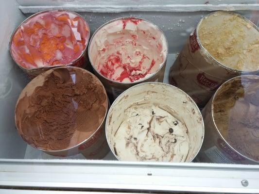 Awesome flavors at The Village scoop. Try cotton candy or cookies and cream!