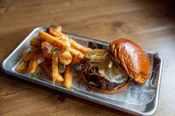 French Onion Burger