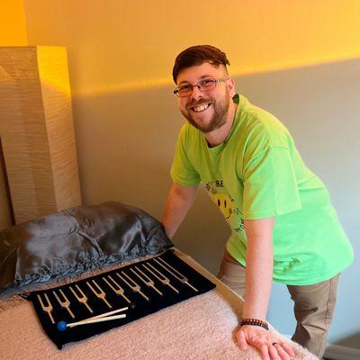 We offer Tuning Fork Therapy