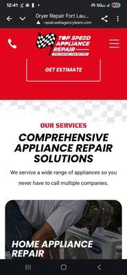 Top Speed Appliance Service Solutions
Call us today to get your Appliance fix