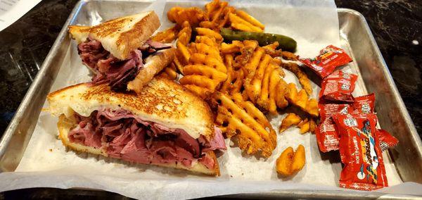 Hot Pastrami on White Bread