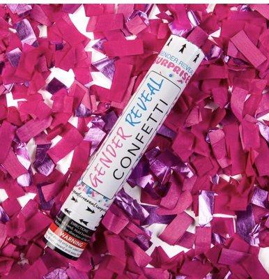 We are your source for gender reveal confetti cannons!