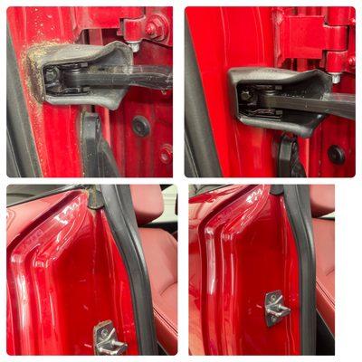 Door jam clean up. Automatic car wash does not clean this area.