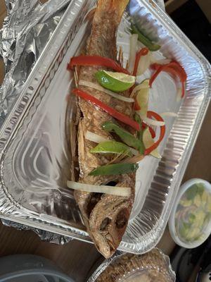 Fried snapper