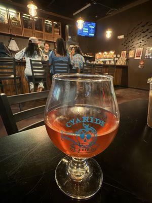 British Dry mixed with Black Cherry and Vanilla Cream