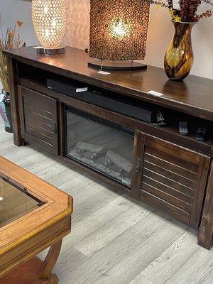 Electric fireplace that you can change colors!