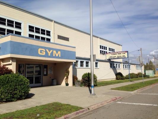 Rented Out by the Alameda Parks and rec.Department to private organization for gymnasium