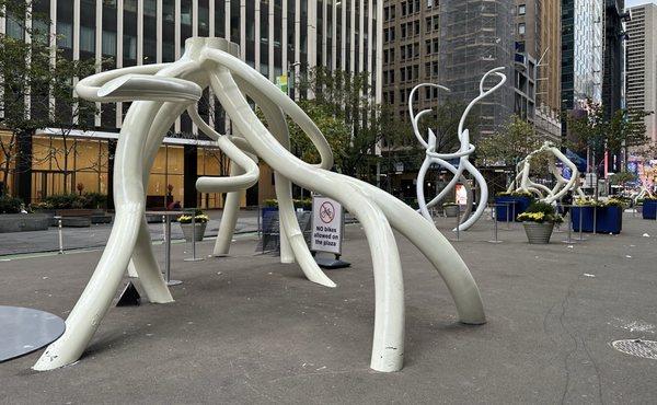 Current Street Art Installation: "New York Roots", by Steve Tobin