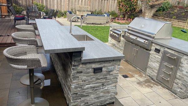 Golden Palm Landscape