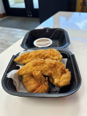 The best chicken strips I've ever had completely natural the Yum Yum sauce fantastic