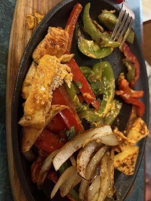 Chicken fajitas