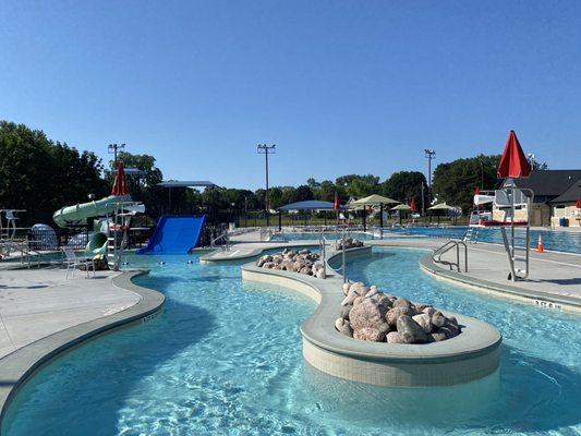 Lazy River/Fitness Channel and Water Slides